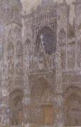 Claude Monet, Rouen Cathedral in Overcast Weather